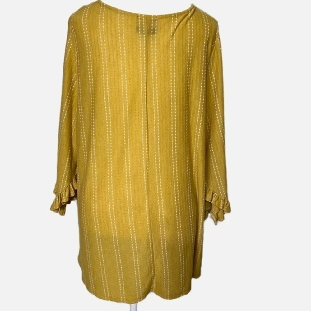 W5 ANTHROPOLOGIE dotted ruffle‎ sleeves top - Picture 2 of 10